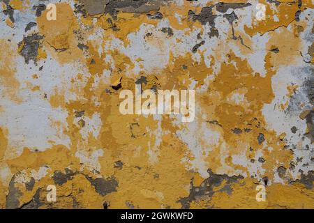 vintage wall background with old plaster - Stock Photo