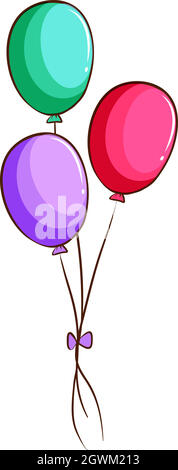 A simple coloured drawing of balloons Stock Vector Image & Art - Alamy