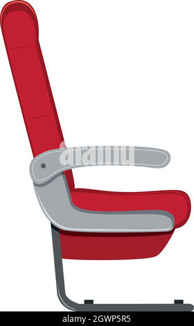 Passenger seat vector isolated illustration. Airplane seat icon Stock ...