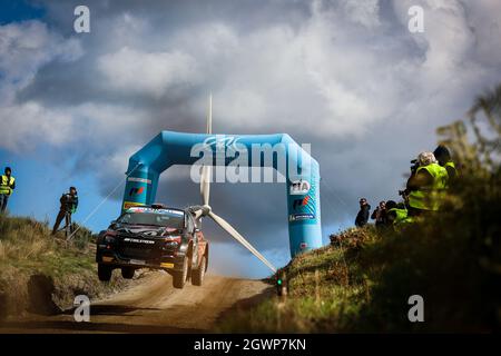 05 HERCZIG Norbert (HUN), Ramon FERENCZ (HUN), SKODA RALLY TEAM HUNGARIA, Â¦koda Fabia Evo, action during the 2021 FIA ERC Rallye Serras de Fafe e Felgueiras, 6th round of the 2021 FIA European Rally Championship, from October 1 to 3, 2021 in Fafe, Portugal - Photo: Jorge Cunha/DPPI/LiveMedia Stock Photo