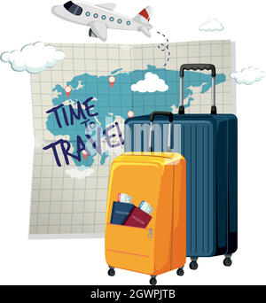 Time to travel icon Stock Vector