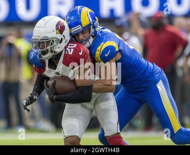 Arizona Cardinals cornerback Marco Wilson (20) takes his stance during an  NFL football game against the Los Angeles Rams, Sunday, Nov. 13, 2022, in  Inglewood, Calif. (AP Photo/Kyusung Gong Stock Photo - Alamy