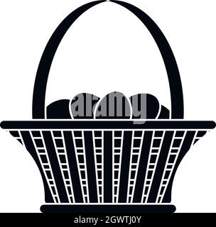 Easter basket icon Stock Vector Image & Art - Alamy
