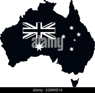 Australia Simple vector icon. Illustration symbol design template for ...