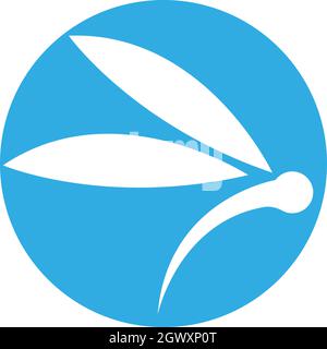 Dragonfly logo template vector icon illustration design Stock Vector