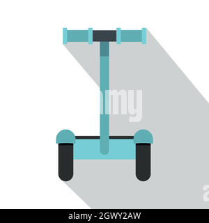 Modern ecological transport icon, flat style Stock Vector