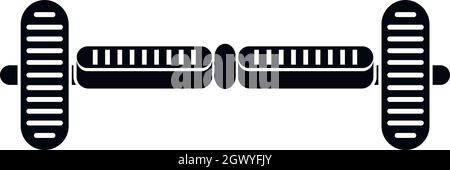 Hoverboard gyro pod icon, simple style Stock Vector