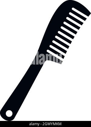 Comb icon, simple style Stock Vector