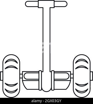 Segway transport icon, outline style Stock Vector