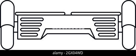 Hover board gyro pod icon, outline style Stock Vector
