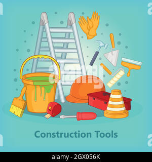 Building process concept tools, cartoon style Stock Vector Image & Art ...
