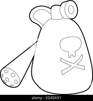 Insecticide device icon, outline style Stock Vector