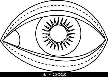 medical eyelid surgery icon vector outline illustration Stock Vector ...