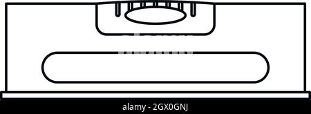 Level measurement icon, outline style Stock Vector