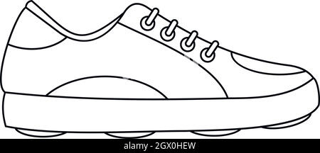 outline of shoes