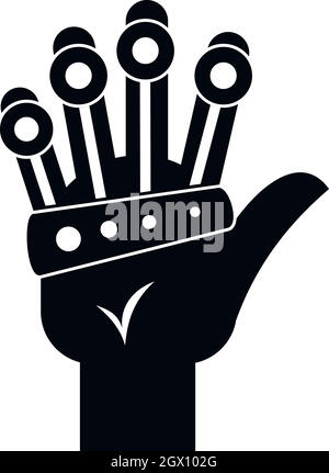 Vr manipulator icon, simple style Stock Vector