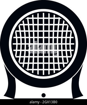 Electric heater icon, simple style Stock Vector