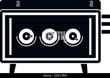 CD changer icon, simple style Stock Vector