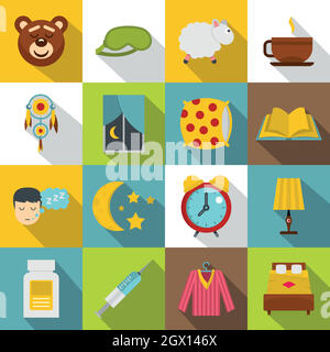 Set of items for sleep vector Stock Vector Image & Art - Alamy