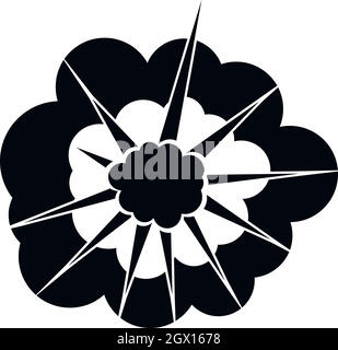 cloudy icon black vector illustration Stock Vector Image & Art - Alamy