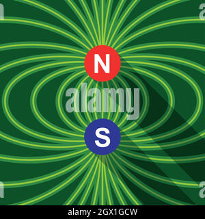 Magnet Symbol. Electromagnetism symbol Stock Vector Image & Art - Alamy