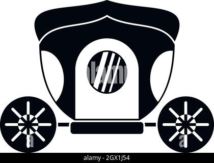 Brougham icon, simple style Stock Vector