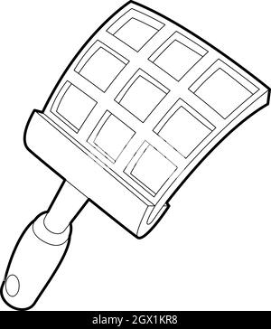 Swatter icon, outline style Stock Vector