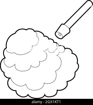 Disinfection icon, outline style Stock Vector