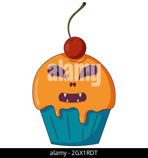 Sweet icon in a flat style, for halloween party or thanksgiving day. Stock Vector