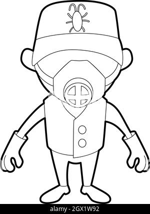 Disinfector icon, outline style Stock Vector