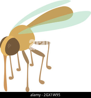 Mosquito icon, cartoon style Stock Vector