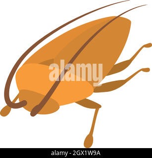 Cockroach icon, cartoon style Stock Vector