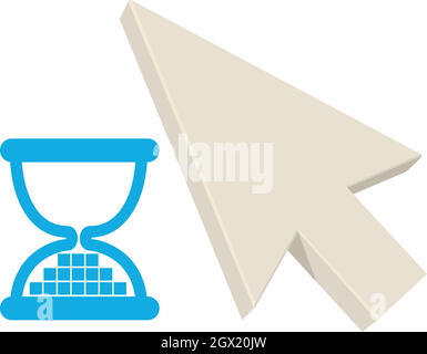 Timing pointer icon, cartoon style Stock Vector Image & Art - Alamy