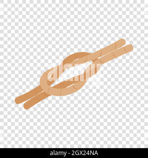 Nautical knot isometric icon Stock Vector