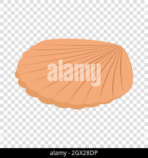 Pearl shell isometric icon Stock Vector