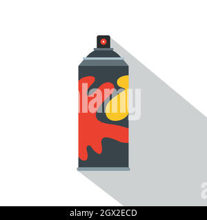 Colored spray icon, flat style Stock Vector Image & Art - Alamy