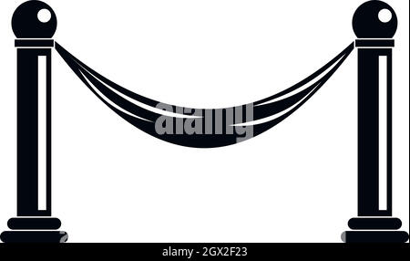 Barrier icon, simple style Stock Vector