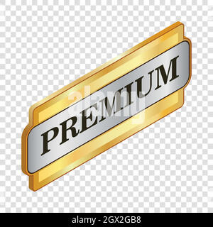 premium sticker. premium rectangular label isolated on white background ...