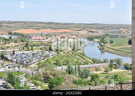 Toledo, Spain, Detalhes e examples of architecture from the Roman and Visigoth Periods. Toledo is built mostly in the Gothic style of architecture, bu Stock Photo