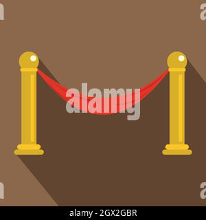 Barrier icon, flat style Stock Vector