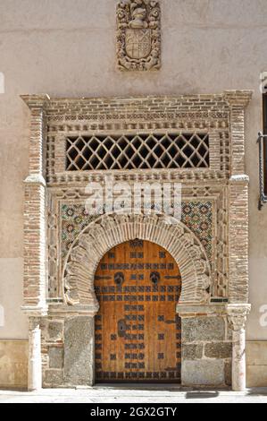 Toledo, Spain, Detalhes e examples of architecture from the Roman and Visigoth Periods. Toledo is built mostly in the Gothic style of architecture, bu Stock Photo