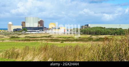 Wylfa Site, Nuclear Decommissioning Authority, Magnox Ltd, Wales Stock Photo
