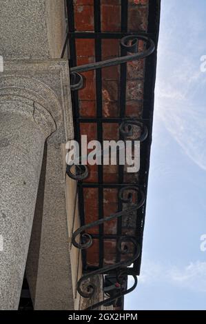 Toledo, Spain, Detalhes e examples of architecture from the Roman and Visigoth Periods. Toledo is built mostly in the Gothic style of architecture, bu Stock Photo