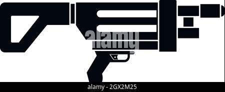 Game gun icon, simple style Stock Vector
