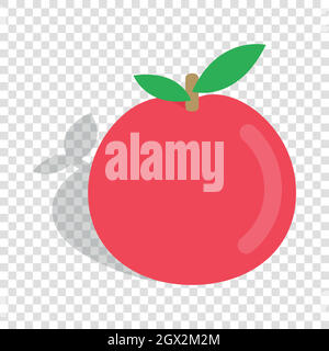 Apple isometric icon Stock Vector