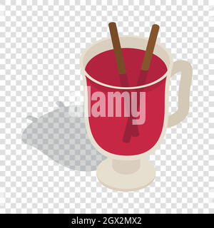 Swedish glogg isometric icon Stock Vector