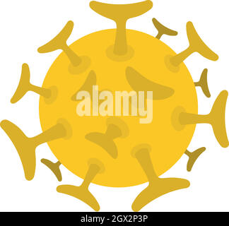 Round bacteria icon, flat style Stock Vector Image & Art - Alamy