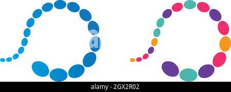 molecule infinity ilustration vector Stock Vector