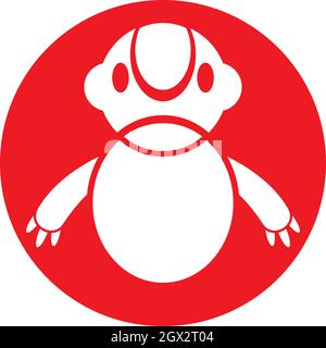 Robot logo vector template Stock Vector