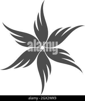Wing fortex  Logo Template vector icon design Stock Vector